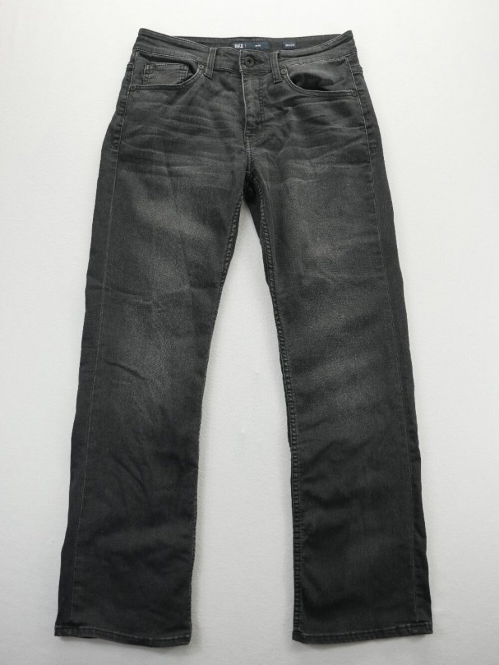 BKE Jake Jeans Mens 30x32 Black Straight Stretch Dark Wash Denim Preppy